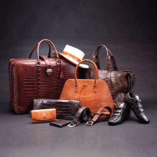 leather accessories including women bags, shoes, belts and etc